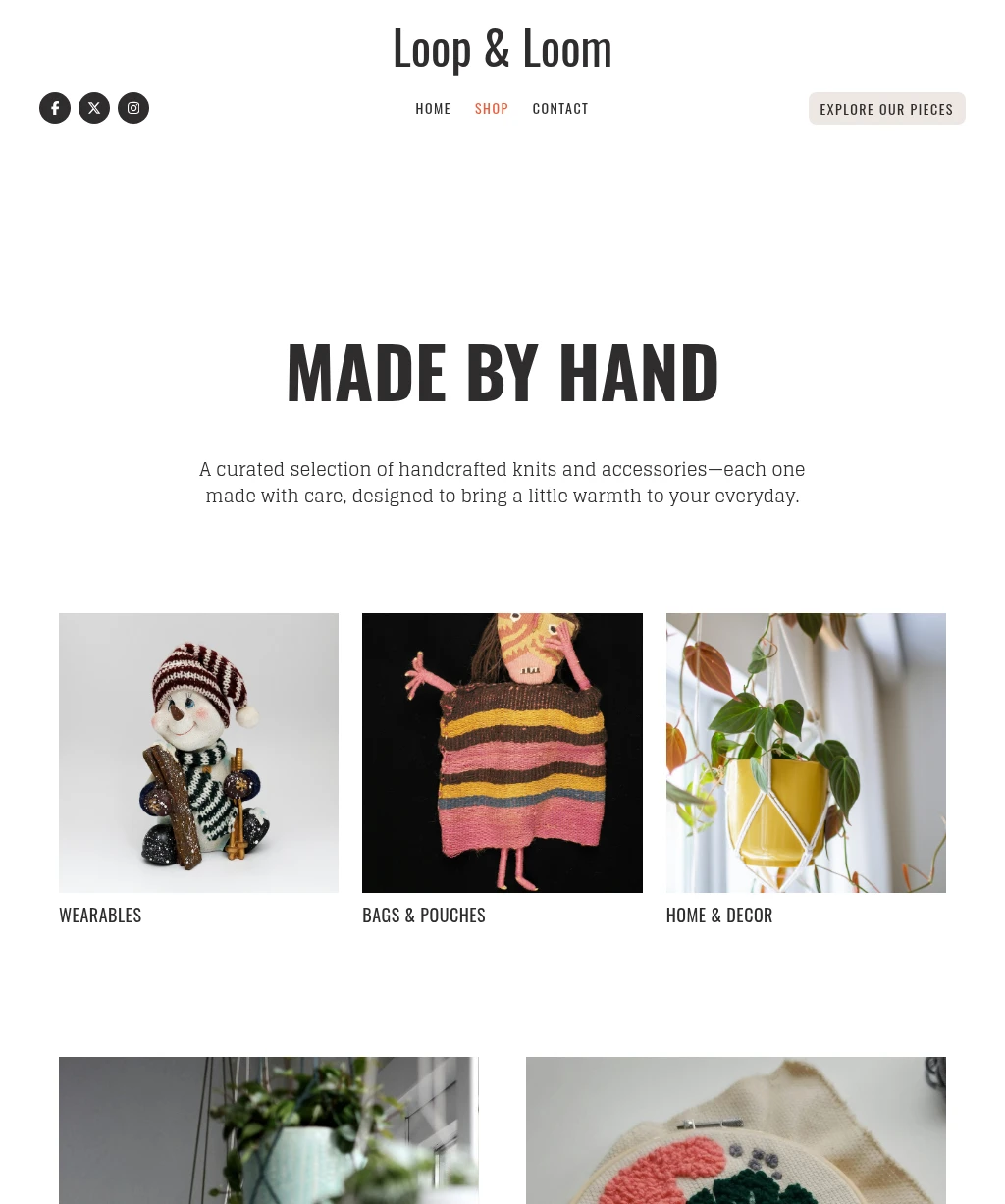 Loop & Loom page