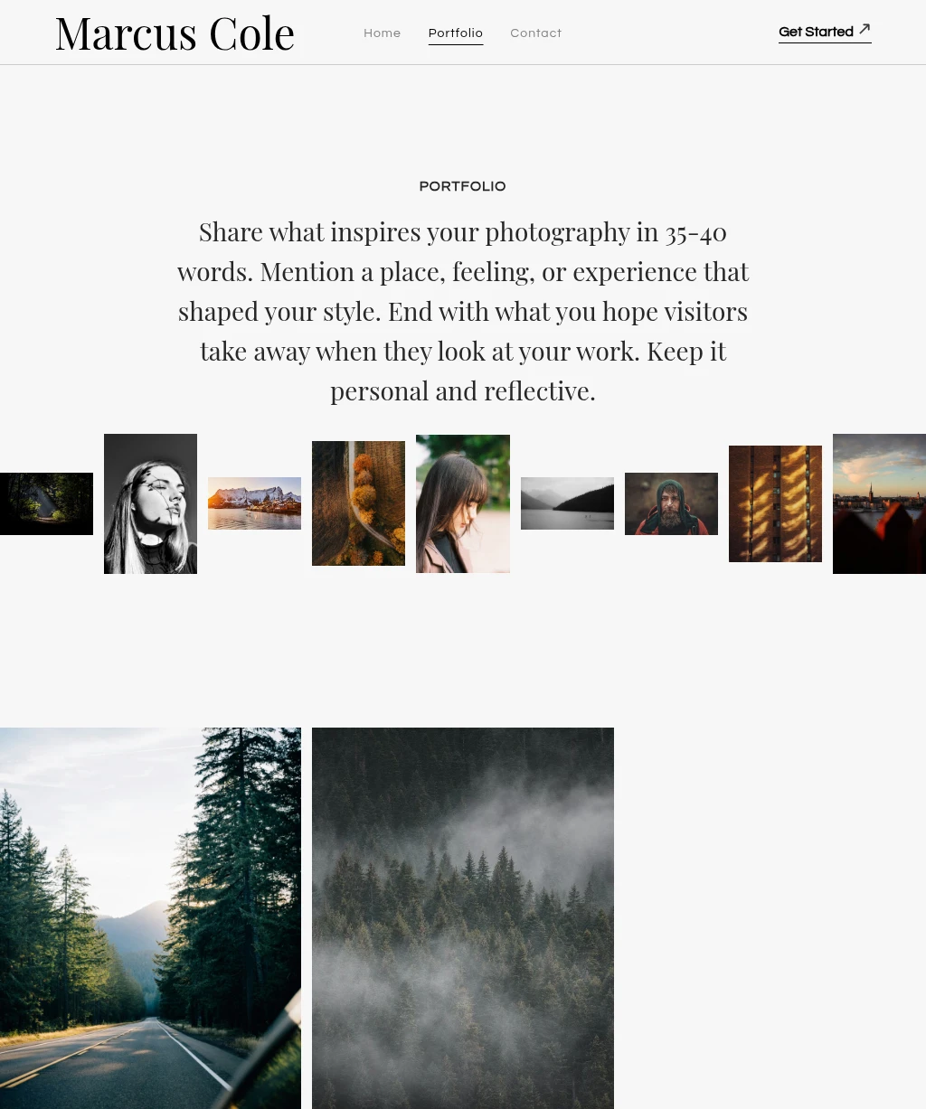Shutter page